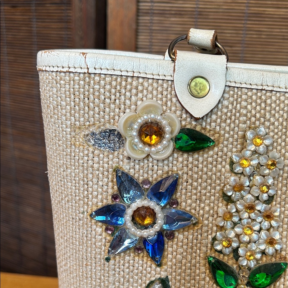 Enid Collins Rhinestone Embellished Handbag - Picture 8 of 10